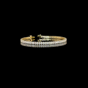 4.96 Cts 14k Yellow Gold Oval Shape Tennis Bracelet
