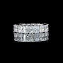 5.91 Cts Platinum Radiant Shape Eternity Band Eternity Band