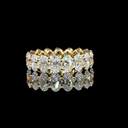5.44 Cts 18k Yellow Gold Oval Shape Eternity Band Eternity Band
