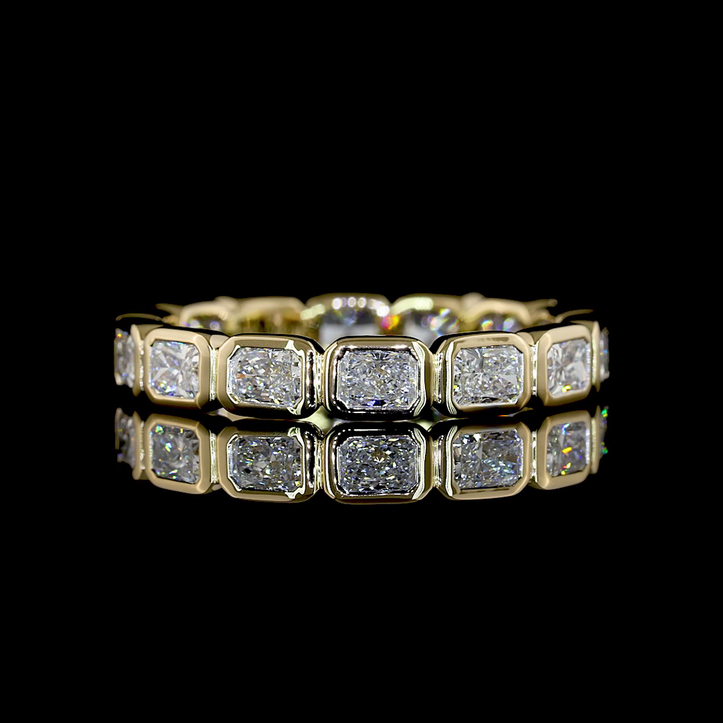 1.78 Cts 14k Yellow Gold Radiant Shape Eternity Band Eternity Band