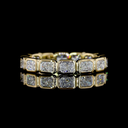 1.78 Cts 14k Yellow Gold Radiant Shape Eternity Band Eternity Band