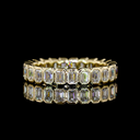 1.7 Cts 14k Yellow Gold Emerald Shape Eternity Band Eternity Band