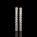 10.62 Cts 14k Yellow Gold Round Shape Hoops Earring
