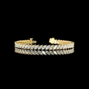 7.61 Cts 14k Yellow Gold Marquise Shape Tennis Bracelet