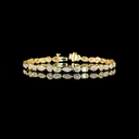 5.01 Cts 18k Yellow Gold Mix Shape Tennis Bracelet