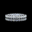 1.15 Cts 14k White Gold Round Shape Eternity Band Eternity Band