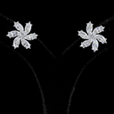 5.89 Cts 14k White Gold Mix Shape Special Earring
