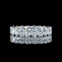 4.46 Cts Platinum Cushion Brilliant Shape Eternity Band Eternity Band
