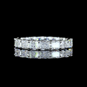 1.84 Cts Platinum Radiant Shape Eternity Band Eternity Band