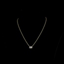 2.07 Cts 18k Yellow Gold Cushion Brilliant Shape Solitaire Pendant