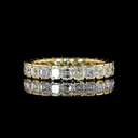 2.45 Cts 14k Yellow Gold Asscher Shape Eternity Band Eternity Band