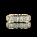 3.69 Cts 14k Yellow Gold Baguette Shape Eternity Band Eternity Band