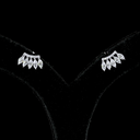 1.26 Cts 14k White Gold Marquise Shape Crawler Earring