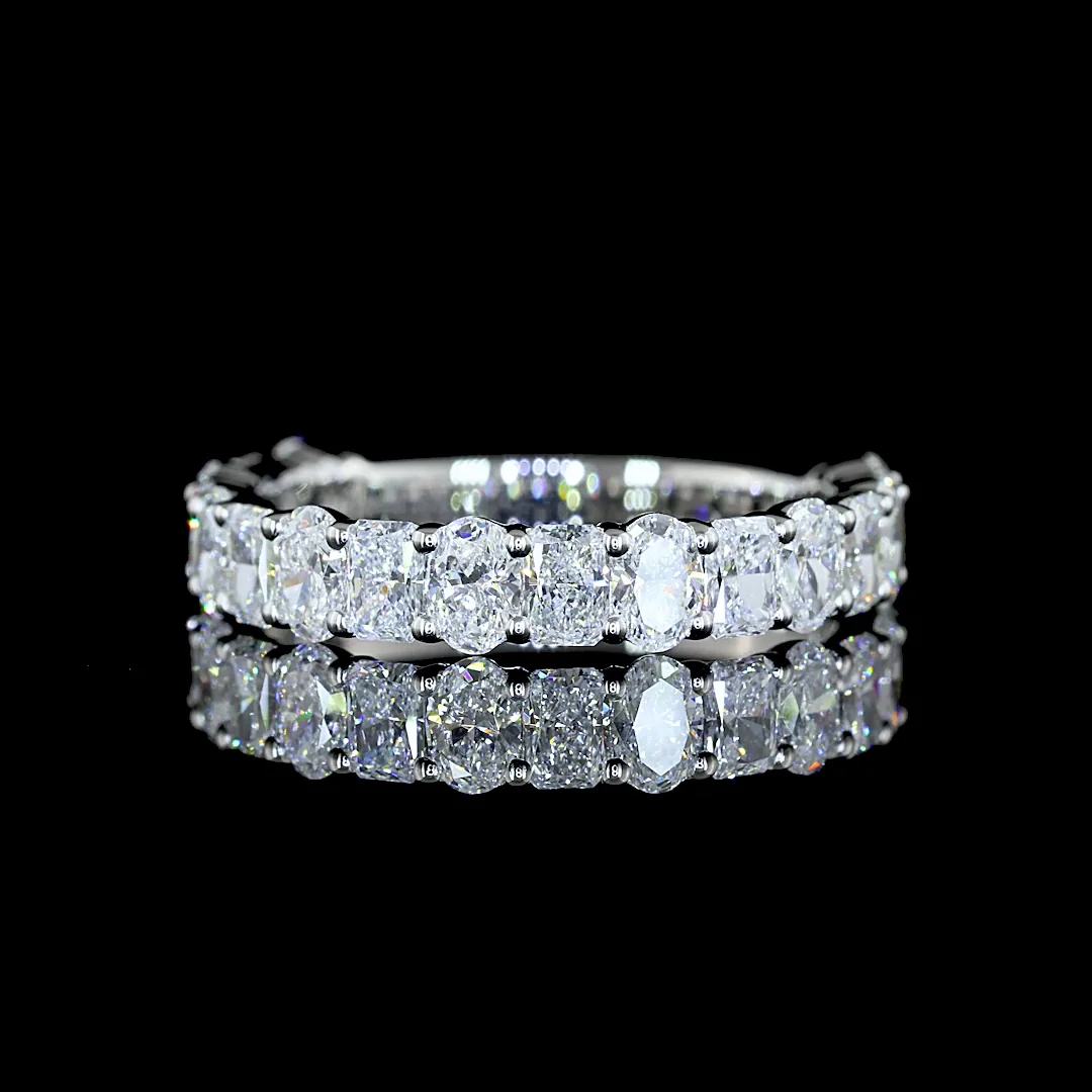 1.64 Cts Platinum Mix Shape 3/4 Band Eternity Band
