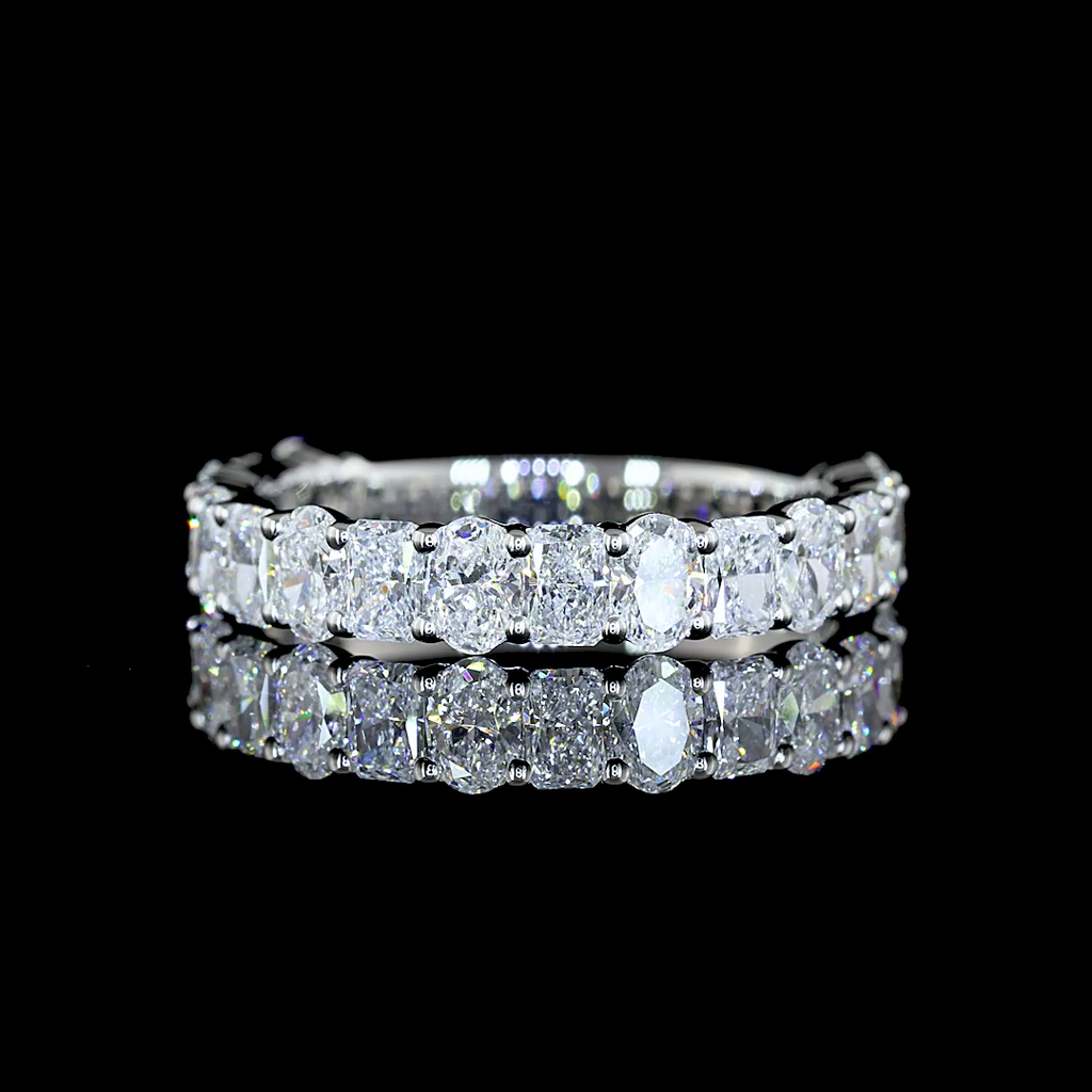 1.64 Cts Platinum Mix Shape 3/4 Band Eternity Band