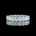 3.87 Cts Platinum Cushion Brilliant Shape Eternity Band Eternity Band