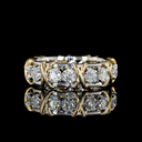 1.32 Cts 18k Yellow Gold - Platinum Round Shape Special Eternity Band