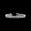 5.3 Cts Platinum Heart Shape Tennis Bracelet