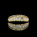 0.57 Cts 14k Yellow Gold Mix Shape Special Eternity Band