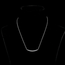 2.01 Cts 14k White Gold Round Shape Riviera Pendant