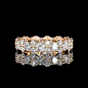 3.04 Cts 14k Rose Gold Round Shape Eternity Band Eternity Band