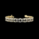 5.12 Cts 14k Yellow Gold Mix Shape Tennis Bracelet