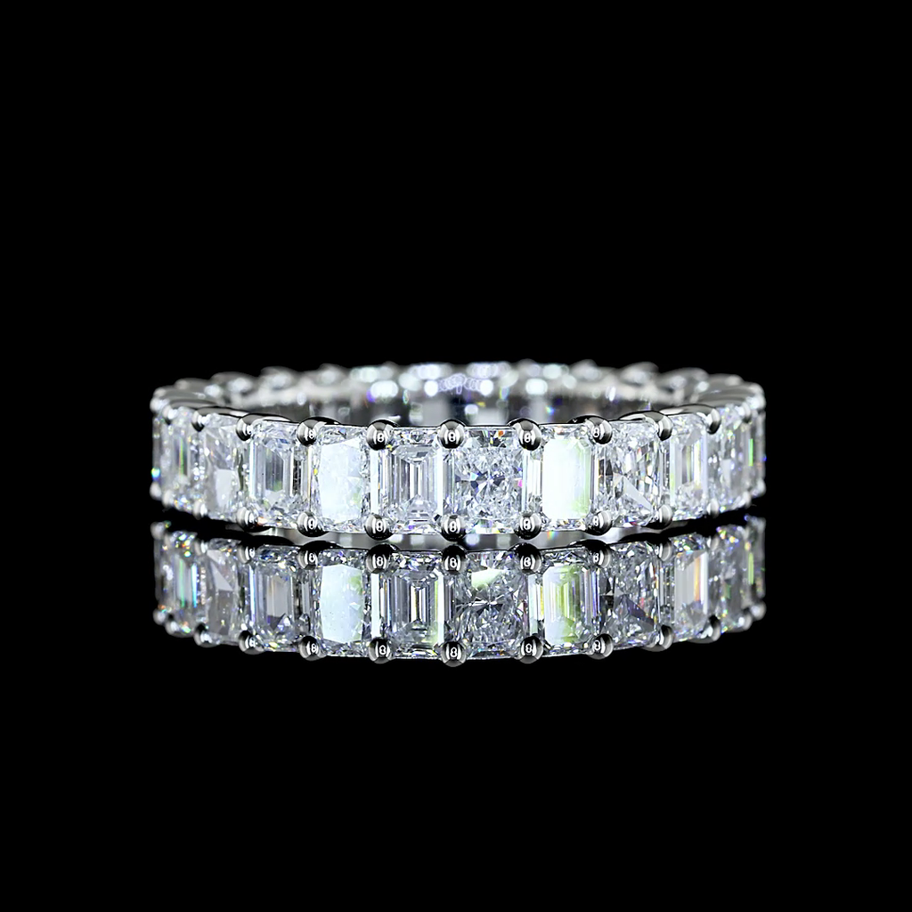 2.64 Cts Platinum Mix Shape Eternity Band Eternity Band