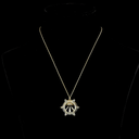 0.93 Cts 14k Yellow Gold Pear Shape Symbol Pendant