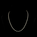 4.48 Cts 14k Yellow Gold Round Shape Station Line Tennis Necklace