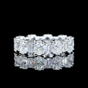 3.36 Cts 14k White Gold Mix Shape Eternity Band Eternity Band