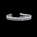 6.99 Cts Platinum Radiant Shape Tennis Bracelet