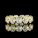 4.69 Cts 14k Yellow Gold Antique Cushion Shape Eternity Band Eternity Band