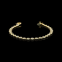 3.9 Cts 18k Yellow Gold Round Shape Tennis Bracelet