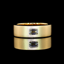 0.3 Cts 14k Yellow Gold Emerald Shape Solitaire Ring