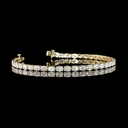 5.23 Cts 14k Yellow Gold Oval Shape Tennis Bracelet