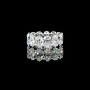 13.14 Cts 18k White Gold Oval Shape Eternity Band Eternity Band