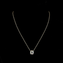 2.15 Cts 14k Yellow Gold Cushion Modified Shape Solitaire Pendant