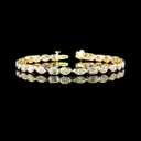 7.9 Cts 14k Yellow Gold Mix Shape Tennis Bracelet