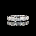 3.02 Cts 14k White Gold Radiant Shape Eternity Band Eternity Band