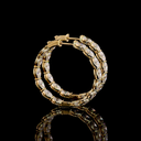 6.17 Cts 14k Yellow Gold Oval Shape Hoops Earring