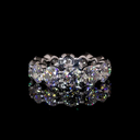8.08 Cts 14k White Gold Round Shape Eternity Band Eternity Band