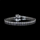 11.16 Cts 14k White Gold Round Shape Tennis Bracelet