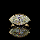 4.16 Cts 14k Yellow Gold Marquise Shape Solitaire Ring