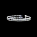 11.77 Cts 14k White Gold Radiant Shape Tennis Bracelet