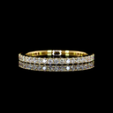 0.51 Cts 18k Yellow Gold Round Shape Eternity Band Eternity Band