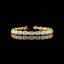 17.34 Cts 14k Yellow Gold Radiant Shape Tennis Bracelet