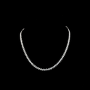 9.82 Cts 14k White Gold Marquise Shape Tennis Necklace