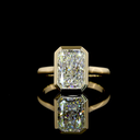 2.18 Cts 14k Yellow Gold Radiant Shape Solitaire Ring