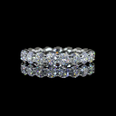 2.12 Cts Platinum Round Shape Eternity Band Eternity Band