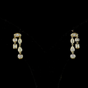 0.98 Cts 14k Yellow Gold Marquise Shape Hanging Earring
